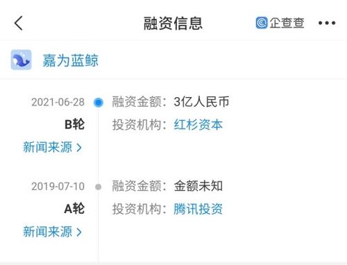 嘉為藍(lán)鯨完成3億人民幣B輪融資，深耕IT綜合服務(wù)與信息系統(tǒng)集成領(lǐng)域